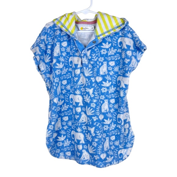 Mini Boden Other - Mini Boden Toweling Throw On Jungle Animal Print 2-3Y